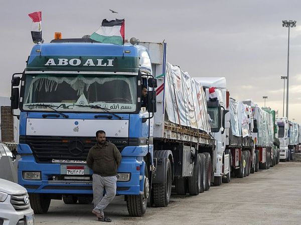 218 trucks of humanitarian aid arrive in Gaza