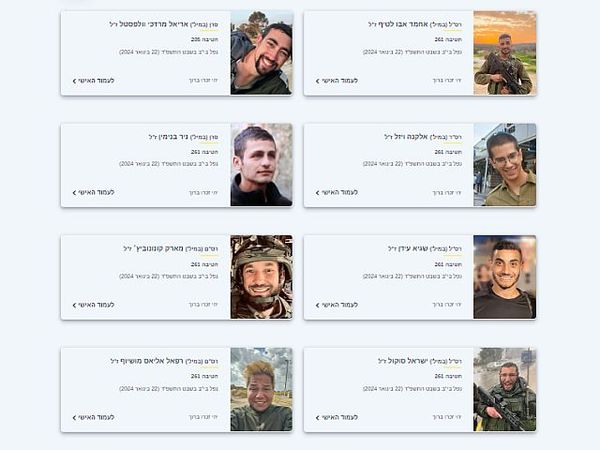 Seven more IDF soldiers identified among those killed in Gaza