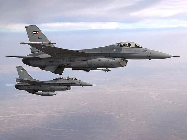 Jordanian air force strikes Syrian territory