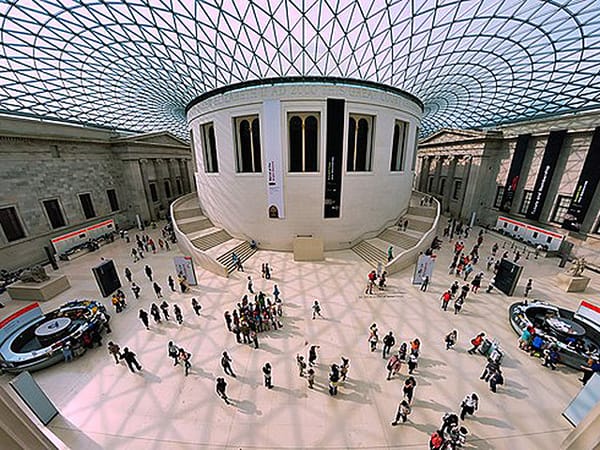 Pro-Palestinian activists stage a sit-in at the British Museum