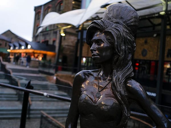 London police are investigating antisemitic vandalism against the statue of Amy Winehouse