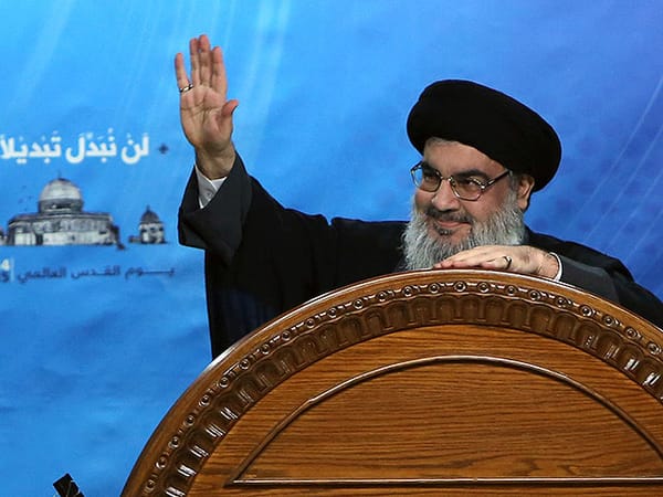 Hezbollah leader Hassan Nasrallah meets with Hamas delegation