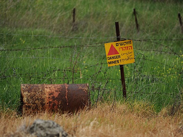 Old mines to be detonated on the Golan Heights