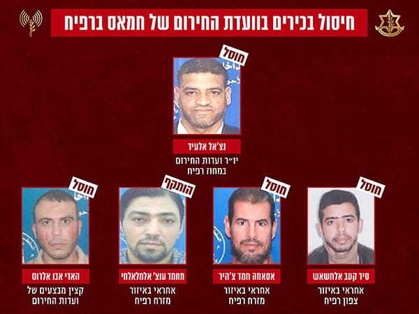 IDF eliminates Hamas 'emergency Officers' in Rafah operation