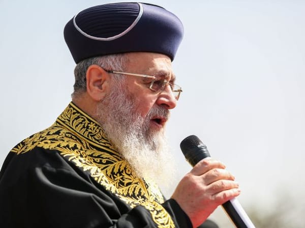 Chief Rabbi Yitzhak Yosef: 'Miracles are happening in Israel during the war because of yeshiva students'