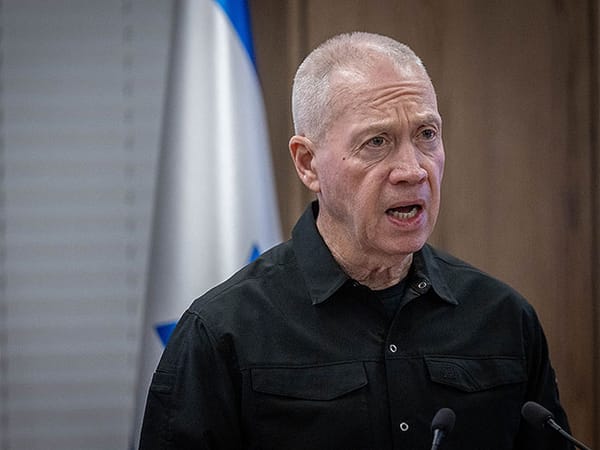 At Palmachim Airbase, Yoav Gallant vows to eliminate Hamas and return hostages