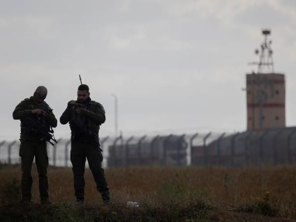 Sirens at the Kerem Shalom checkpoint near Gaza border