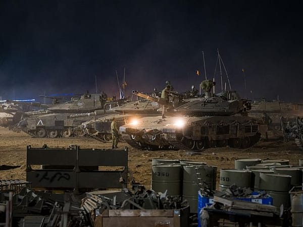 IDF tanks deployed in Tal al-Sultan, southern Gaza