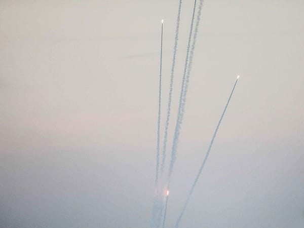 Rocket sirens near the Gaza border