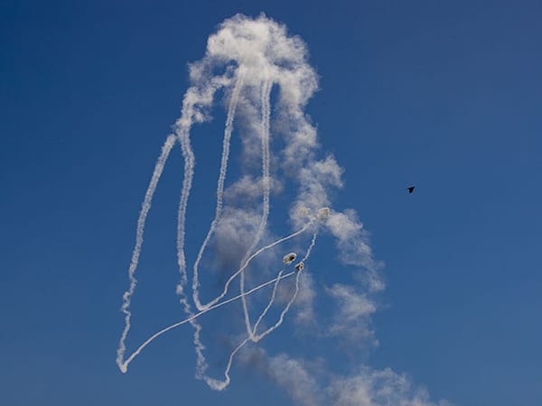 Rocket sirens in the villages of Iron and Avivim, near the border with Lebanon