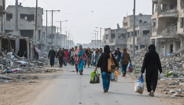 Tens of Thousands Flock Back to a Torn Northern Gaza in Wake of Israel's Closure Lift