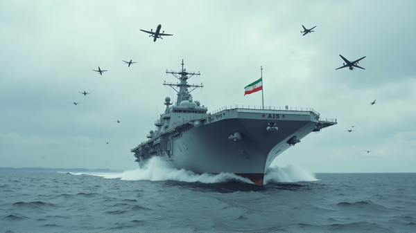 Iran's New Drone Carrier Warship: A Warning Shot to the U.S.?